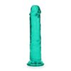 REALROCK STRAIGHT REALISTIC DILDO WITH SUCTION CUP 7 /18 CM GREEN
