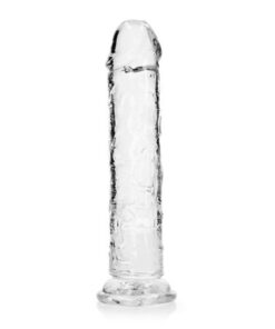 REALROCK STRAIGHT REALISTIC DILDO WITH SUCTION CUP 9 /23 CM TRANSPARENT