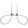 DISPOSABLE OUCH! ZIP TIE CUFFS PURPLE