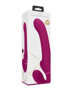 VIVE AI DUAL VIBRATING AIR WAVE TICKLER STRAPLESS STRAPON