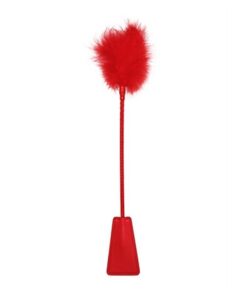 OUCH! CROP WITH FEATHERS RED