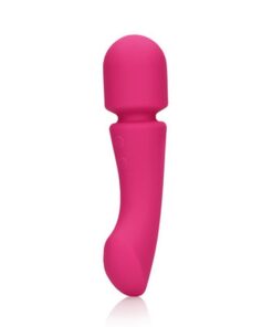 LOVELINE ULTRA SOFT SILICONE DOUBLE-SIDED WAND VIBRATOR PRESTONE PINK