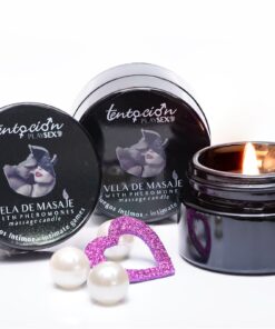 CANDLE WITH PHEROMONES AROMA INTIMATE GAMES 20ML TENTACIÓN PLAY SEX