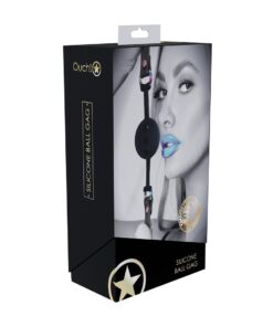 OUCH! VENICE COLLECTION SILICONE BALL GAG BLACK