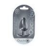 OUCH! SMOOTH SILICONE ANAL PLUG LARGE 3,5 /8,9 CM GUN METAL