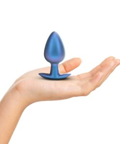 OUCH! SMOOTH SILICONE ANAL PLUG LARGE 3,5 /8,9 CM METALLIC BLUE