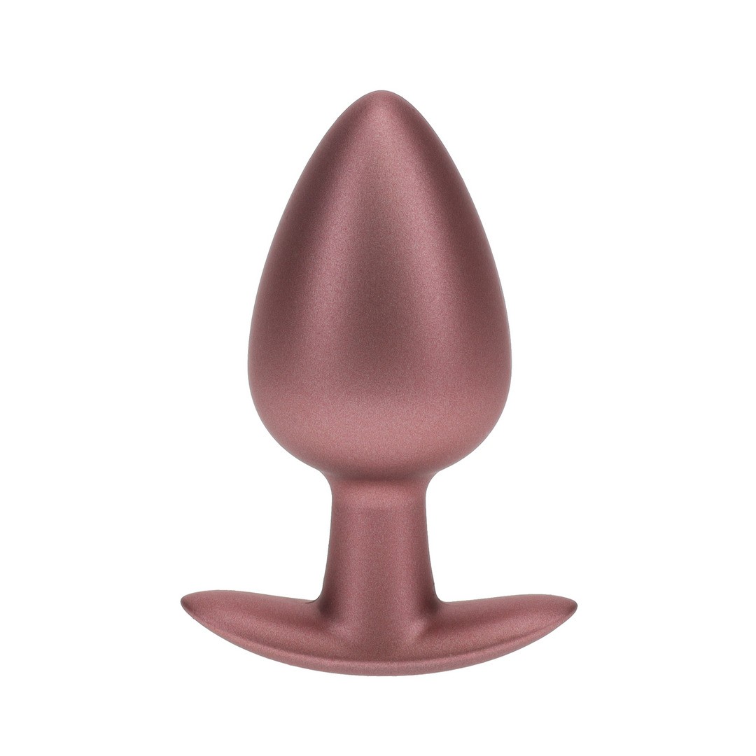 OUCH! SMOOTH SILICONE ANAL PLUG LARGE 3,5 /8,9 CM ROSE GOLD