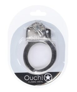 OUCH! CLASSIC METAL HANDCUFFS SILVER
