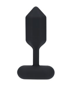 LEVELZ HEXAGONAL VIBRATING SILICONE ANAL PLUG L BLACK