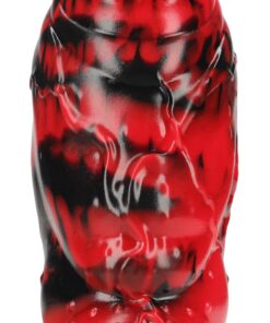 OUCH! DEMON MASTER SILICONE DILDO RED/BLACK
