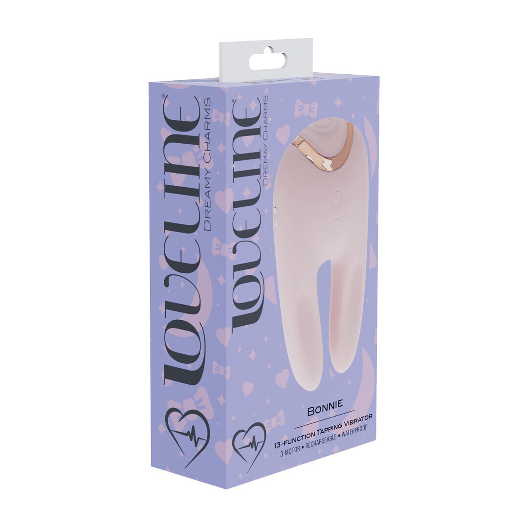 LOVELINE BONNIE DOUBLE-ENDED TAPPING VIBRATOR PINK