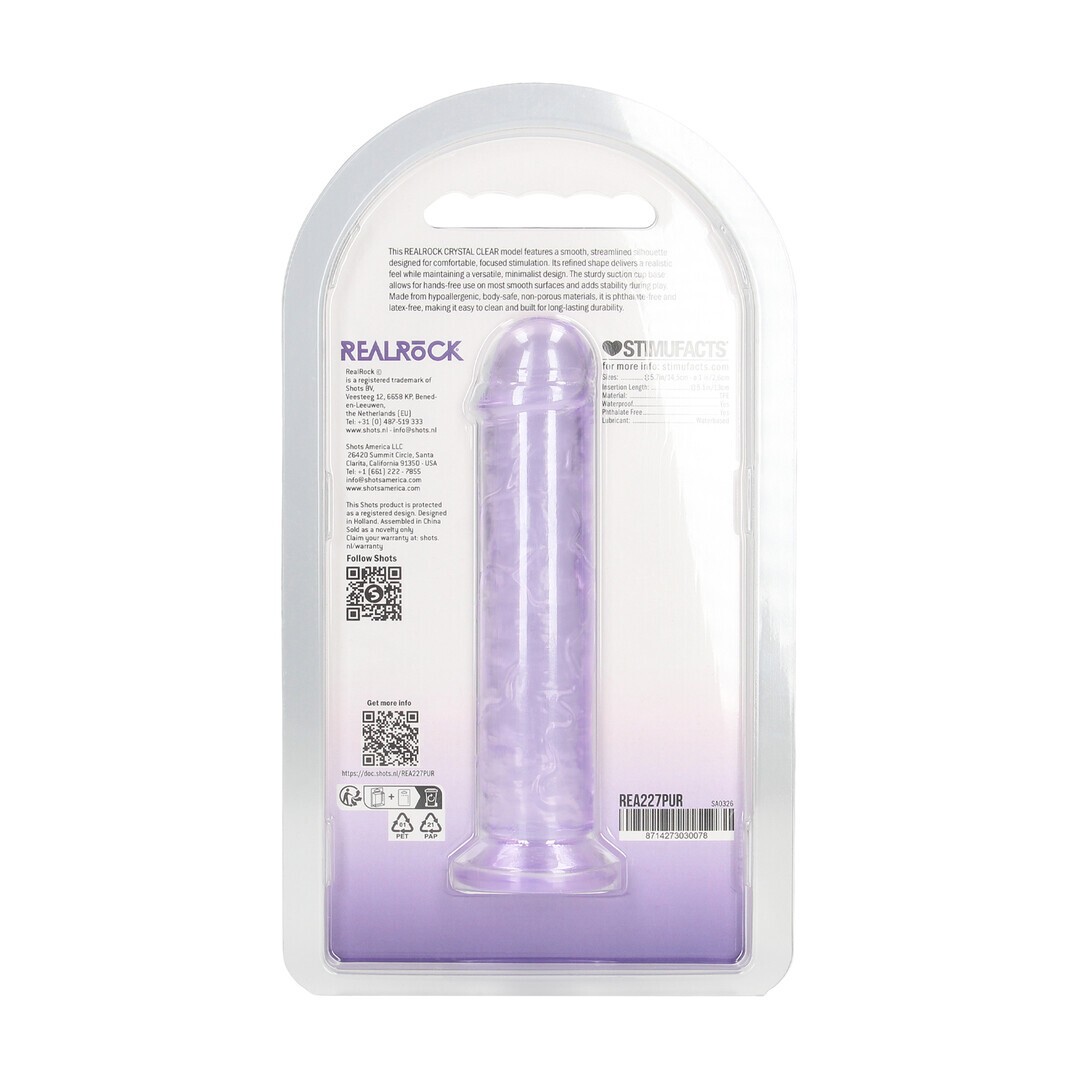 REALROCK REALISTIC DILDO 5 /12.7 CM PURPLE