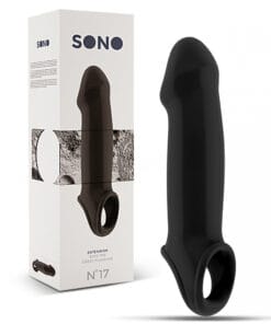 SONO Nº17 PENIS SLEEVE WITH EXTENSION BLACK