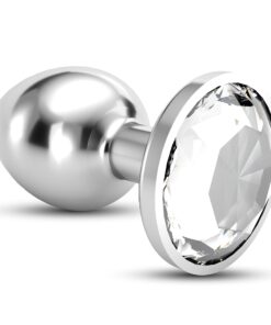 CRUSHIOUS BIJOU ANAL JEWEL PLUG CLEAR LARGE WITH FREE VELVETY BAG