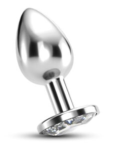 CRUSHIOUS BIJOU ANAL JEWEL PLUG CLEAR LARGE WITH FREE VELVETY BAG