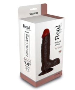 REAL RAPTURE EARTH FLAVOUR REALISTIC VIBRATOR 7.5'' BLACK