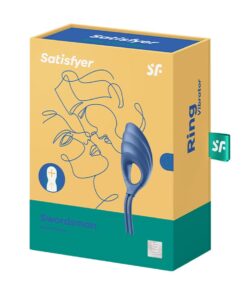 SATISFYER SWORDSMAN VIBRATING RING BLUE