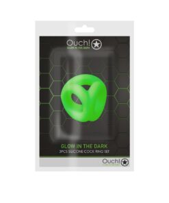 OUCH! COCKRING BALL STRAP GLOW IN THE DARK